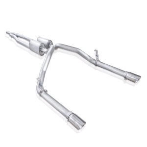 GMC Sierra Performance Exhaust - Under Bumper Exit - Stainless Works - Catback - `07-`16